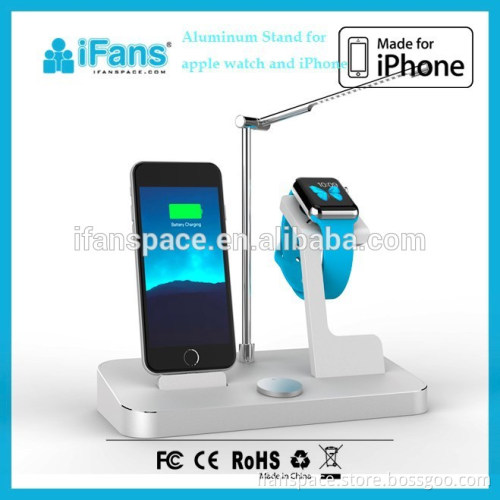 2015 Mobile Phone Accessories 2 in 1 Stand Holder/Docking Station for iPhone and Apple Watch 38mm and 42mm